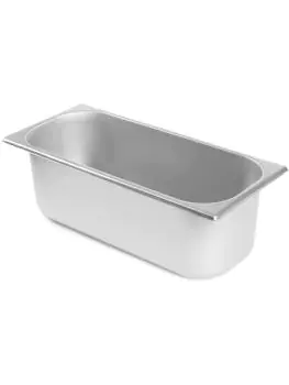 Bac à glaçons Profi Line - Acier inoxydable - H 12 x 16,5 x 36 cm - Hendi - 802038