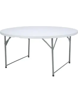 Table de buffet ronde pliante - PEHD - H 74 x 150 cm - Hendi - 810996