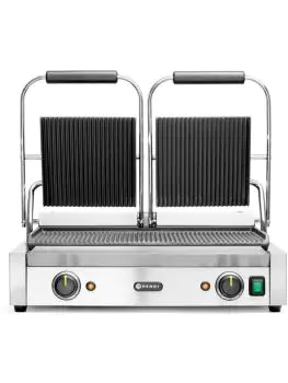 Grille de contact - version double - inox - H 21 X 37 X 57 CM - Hendi - 263709