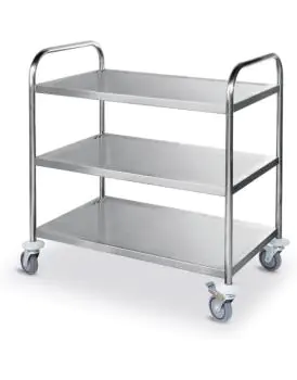 Chariot de service - inox - H 95 X 59 X 91 CM - Hendi - H810101