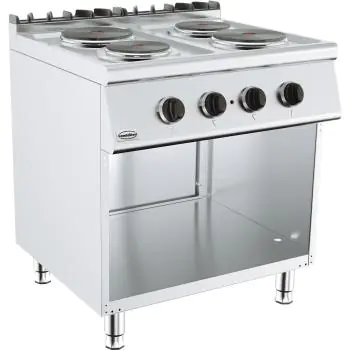 Table de cuisson - Electrique - 4 zones - Modèle vertical - 400V - H 90 x L 80 x P 70 CM - Combisteel