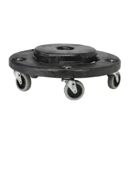 Poubelle à empattement - Gris - Ø 46,4 x H 16,8 CM - Polyéthylène - Rubbermaid - L644
