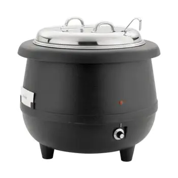 Marmite à soupe - H 38 CM - 5,1 KG - Ø38,5 CM - 220 - 240 V - 380 W - Polypropylène - 10 Litres - Avec Découpe Cuillère Et Anse - 861090