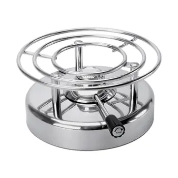 Rechaud - H 11 CM - 1.72 KG - Ø20 CM - Gaz Propane - 1.4 CM - Inox - Kisag - 204025