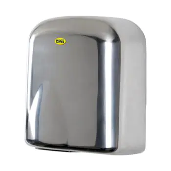 Sèche-mains - H 25,5 x 21,8 x 16 CM - 2,63 KG - 220 - 240 V - 1650 W - Inox - Mo-el - 505245