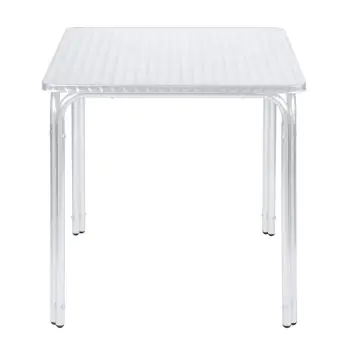 Table de terrasse - Empilable - Argent - H 74 x L 70 x P 70 CM - G-Line