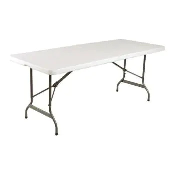 Bolero - Table pliante rectangulaire centrale 1836 x 760 x 38 mm - Blanche