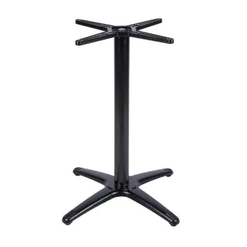 Pied de table - Roma - 4 pieds - Noir - Fonte - G-Line