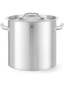 Poêle de cuisson avec couvercle - acier inoxydable - H 36 x 38 x 47,5 CM - Hendi - 834404