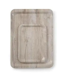 Plateau en mélamine avec impression bois - Mélamine - 35 X 24 CM - Hendi - 508909