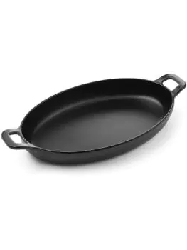 Mini poêle ovale - Petit chef - 26,3 cm - Mélamine - Noir - Hendi - 564554