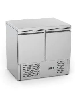 Etabli réfrigéré - 2 portes - 240 litres - inox - 230V - H 88 x L 90 x P 70 CM - G-Line