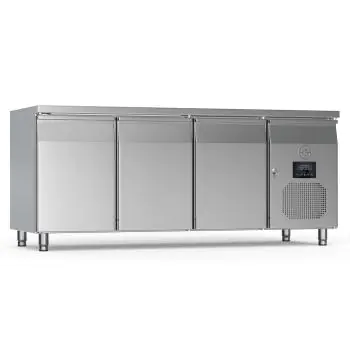 Établi réfrigéré - 3 portes - acier inoxydable - Ligne G700