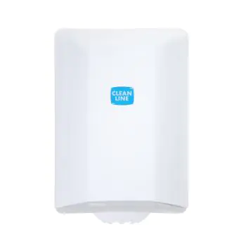 Distributeur de rouleaux de papier - Midi - Blanc - Plastique - Cleanline - G-Line