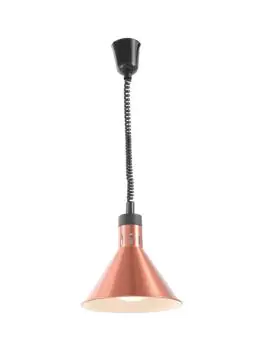 Lampe chauffante conique réglable - Aluminium - H 25 X 27,5 CM - Hendi - 273876