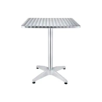 Table de patio - Argent - Aluminium - H 74 x L 60 x P 60 cm - G-Line