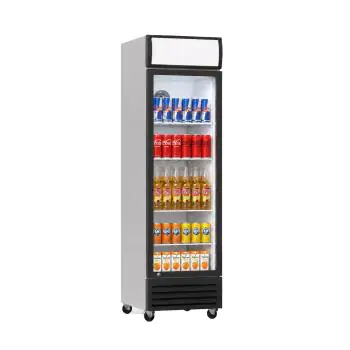 Réfrigérateur - 360 litres - 1 porte - porte vitrée - ventilé - blanc - G-Line