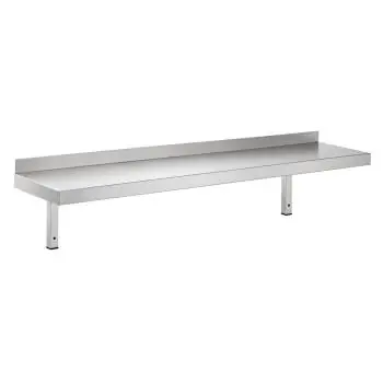 Etagère murale réglable en acier inoxydable - Fermée - 1 niveau - G-Line