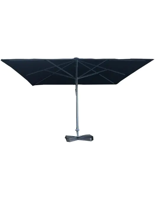 Parasol de marché Karin - Sans cantonnière - Noir - H 415 x L 400 x P 400 cm - G-Line 60397 €469.00 Parasols de restauration
