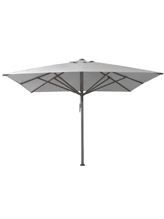 Parasol de marché Karin - Sans cantonnière - Gris - H 415 x L 400 x P 400 cm - G-Line 60398 €469.00 Parasols de restauration