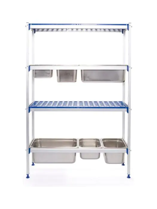 Rack de stockage aluminium GN 1/1 - Aluminium Polypropylène - H 168,5 X 35,5 X 112 CM - Hendi - 812266 812266 €197.00 Accessoires pour entrepôts frigorifiques