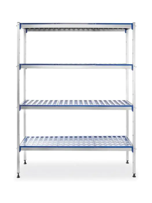 Etagère de rangement en aluminium - Aluminium Polypropylène - H 168,5 X 40,5 X 128 CM - Hendi - 812273 812273 €223.13 Accessoires pour entrepôts frigorifiques