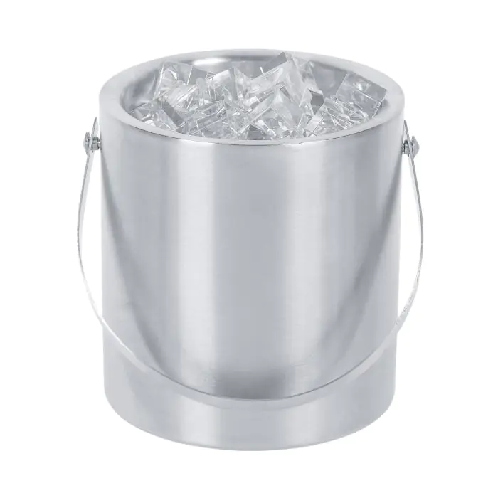Seau à glace - Double paroi - 1,8 litre - acier inoxydable - Ø 15 x H 17,9 CM - G-Line 78058 €20.95 Bac à glaçons/ pinces