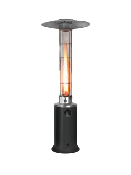 Chauffage de terrasse - Flamme - Propane - Gris martelé - Métal - G-Line 81010 €219.00 Chauffages de terrasse