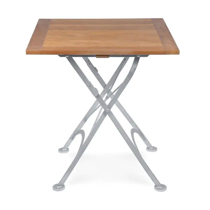 Table de terrasse - Bois - Fonte - H 76,5 x L 60 x P 60 CM - G-Line HW-03223 €139.95 Table de terrasse