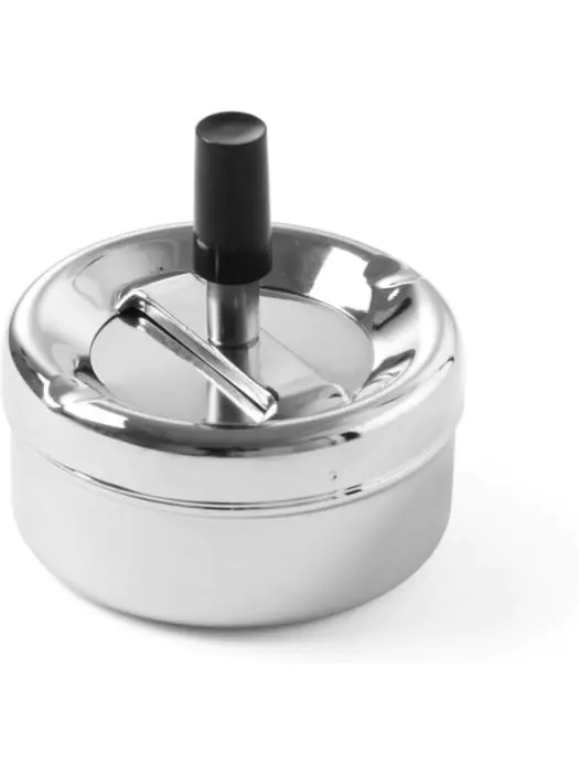 Cendrier - Bouton poussoir - Chromé - inox - Hendi - 440209 440209 €5.25 Cendriers