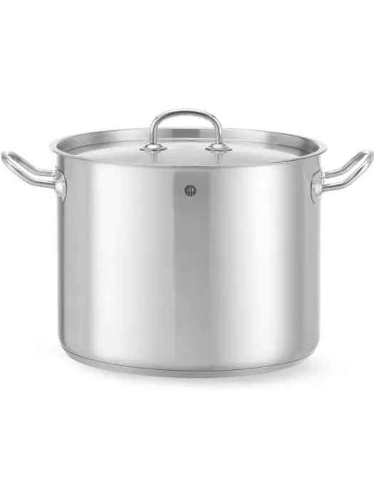 Casserole haute avec couvercle - Acier inoxydable - H 22 x 28 cm - Hendi - 837405 837405 €43.22 Poêle de cuisson