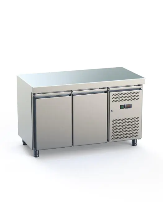 Réfrigérateur - 2 portes - 282 litres - inox - 230V - H 85 x L 136 x P 70 CM - G-Line 71308 €699.00 Établis réfrigérés