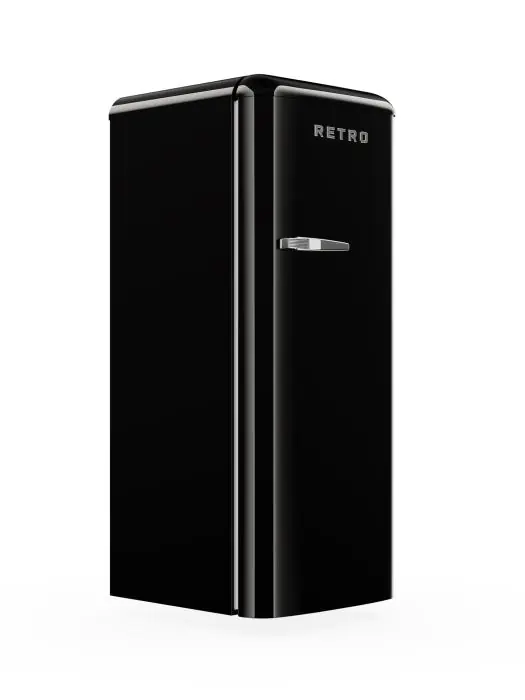Réfrigérateur rétro - 1 porte - Compartiment congélateur - Modèle vertical - 194 + 24 litres - Noir - G-Line HW-139392 €383.03 Armoire réfrigéro-congélatrice pour la restauration