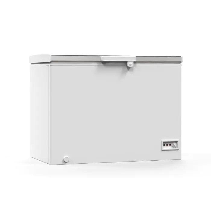 Congélateur coffre - Couvercle en acier inoxydable - 282 litres - Blanc - 230 V - G-Line HW-140746 €399.00 Congélateur