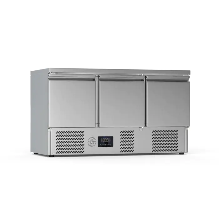 Etabli réfrigéré - 3 portes - inox - G-Line GL-161640 €899.00 Établis réfrigérés