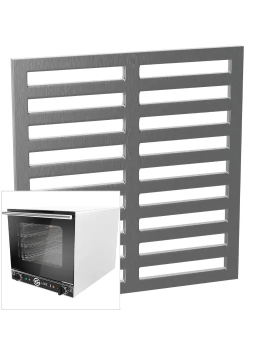 Grille SNACK - 1/2 GN - Acier inoxydable - G-Line HW-139096 €9.95 Roosters en geleiders