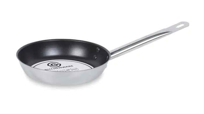 Poêle à frire antiadhésive en acier inoxydable - Ø 20 x H 4,1 cm - G-Line HW-139556 €22.95 Poêle à frire