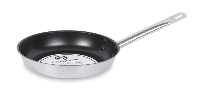 Poêle à frire antiadhésive en acier inoxydable - Ø 24 x H 4,5 cm - G-Line HW-139557 €24.95 Poêle à frire
