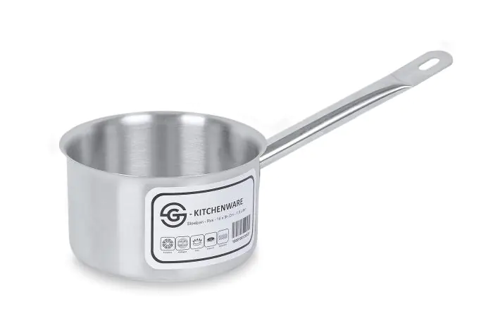 Casserole - 1,9 litre - Acier inoxydable - Ø 16 x H 9 cm - G-Line HW-139531 €11.95 Cuvette en acier