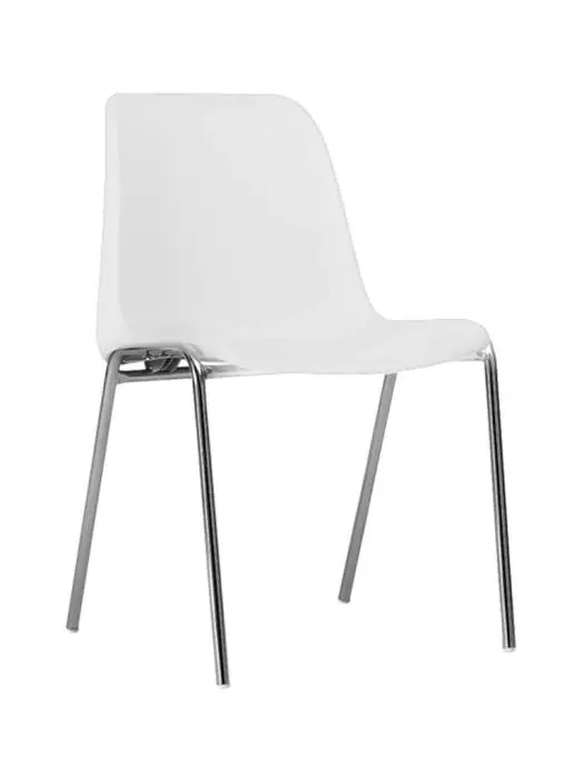 Chaise Helene - Empilable - Blanc - G-Line HW-01005 €29.95 Chaises en plastique