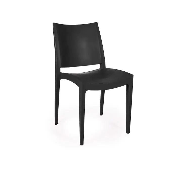 Chaise de terrasse Lotus - Empilable - Noir - G-Line HW-61243 €29.95 Chaises de terrasse
