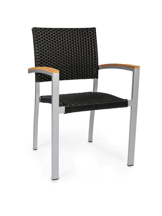 Chaise de terrasse Moon Super - Empilable - Accoudoir - Noir - G-Line HW-16768 €59.95 Chaises de terrasse