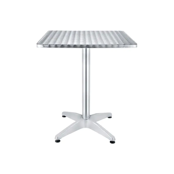 Table de terrasse - Argent - Aluminium - H 74 x L 70 x P 70 CM - G-Line HW-74760 €59.95 Table de terrasse