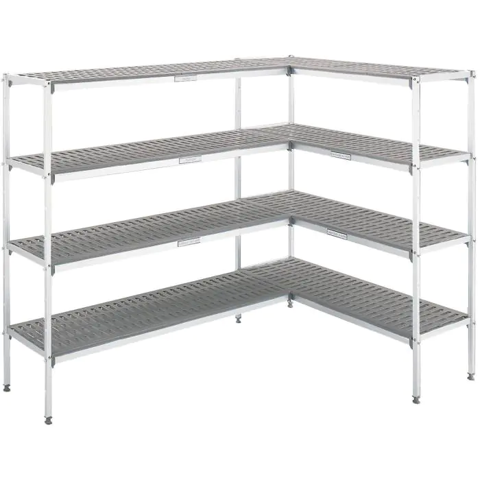 Étagère en L - H 119 x L 115,2 x P 40 cm - Pour chambre froide/congélateur - H 200 x L 150 x P 150 cm - Gamme G GL-169000 €549.00 Accessoires pour entrepôts frigorifiques