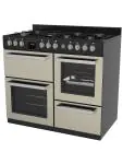 Cuisinière à gaz - 7 brûleurs - 2 fours électriques - Gril - Rangement - Beige - 400V - G-Line 75718 €999.00 Cuisinières à gaz avec four
