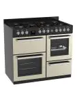Cuisinière à gaz - 7 brûleurs - 2 fours électriques - Gril - Rangement - Beige - 400V - G-Line 75718 €999.00 Cuisinières à gaz avec four