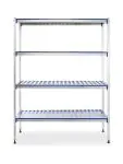 Etagère de rangement en aluminium - Aluminium Polypropylène - H 168,5 X 40,5 X 128 CM - Hendi - 812273 812273 €223.13 Accessoires pour entrepôts frigorifiques