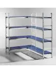 Etagère de rangement en aluminium - Aluminium Polypropylène - H 168,5 X 40,5 X 128 CM - Hendi - 812273 812273 €223.13 Accessoires pour entrepôts frigorifiques