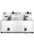 Friteuse Mastercook avec robinet de vidange - 2 x 8 l - inox 180 - H 35 X 51,5 X 60,5 CM - Hendi - H209301 H209301 €375.45 Friteuses 230 volts