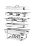 Chafing dish Gastronorm 1/1 - RVS 18 0 RVS - H 31.5 X 38.5 X 58.5 CM - Hendi - H471005 H471005 €57.75 Chafing dish